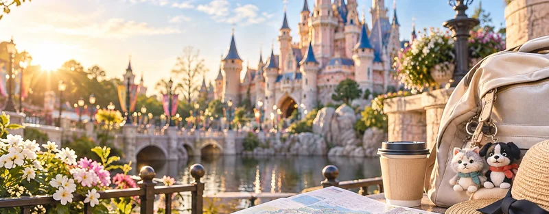 ディズニーのお城と旅支度