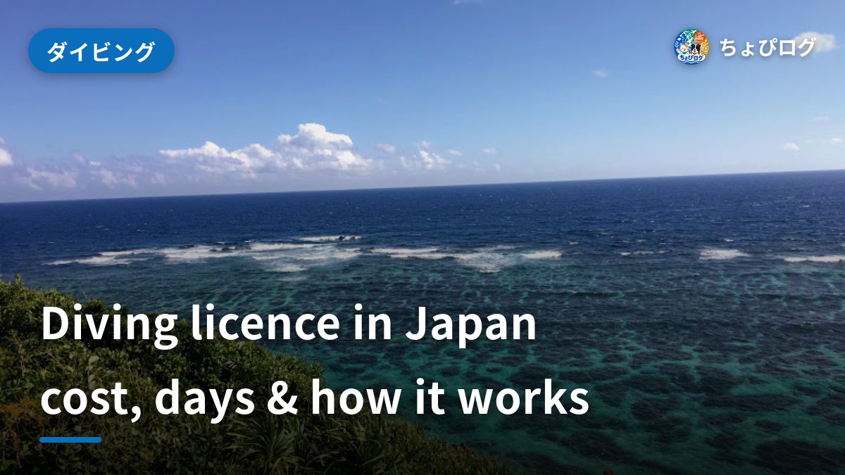 Getting a Diving Licence in Japan: Cost, Days and How It Works
