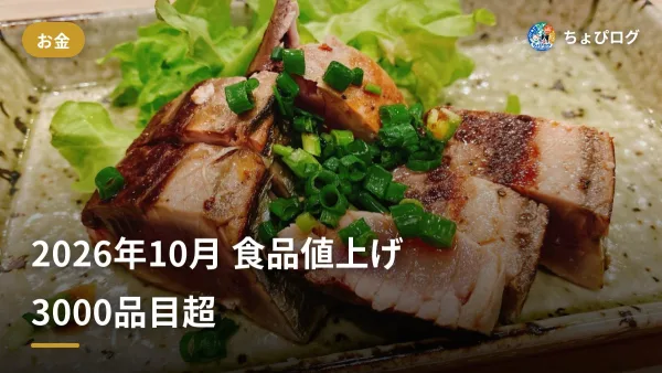 2026年10月、食品3,000品目超が値上げ。ふたり暮らしの家計を守る先手のサムネイル