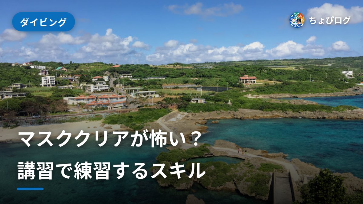 ダイビング講習のスキル｜マスククリア・レギュレーター・浮力が怖い人へのサムネイル
