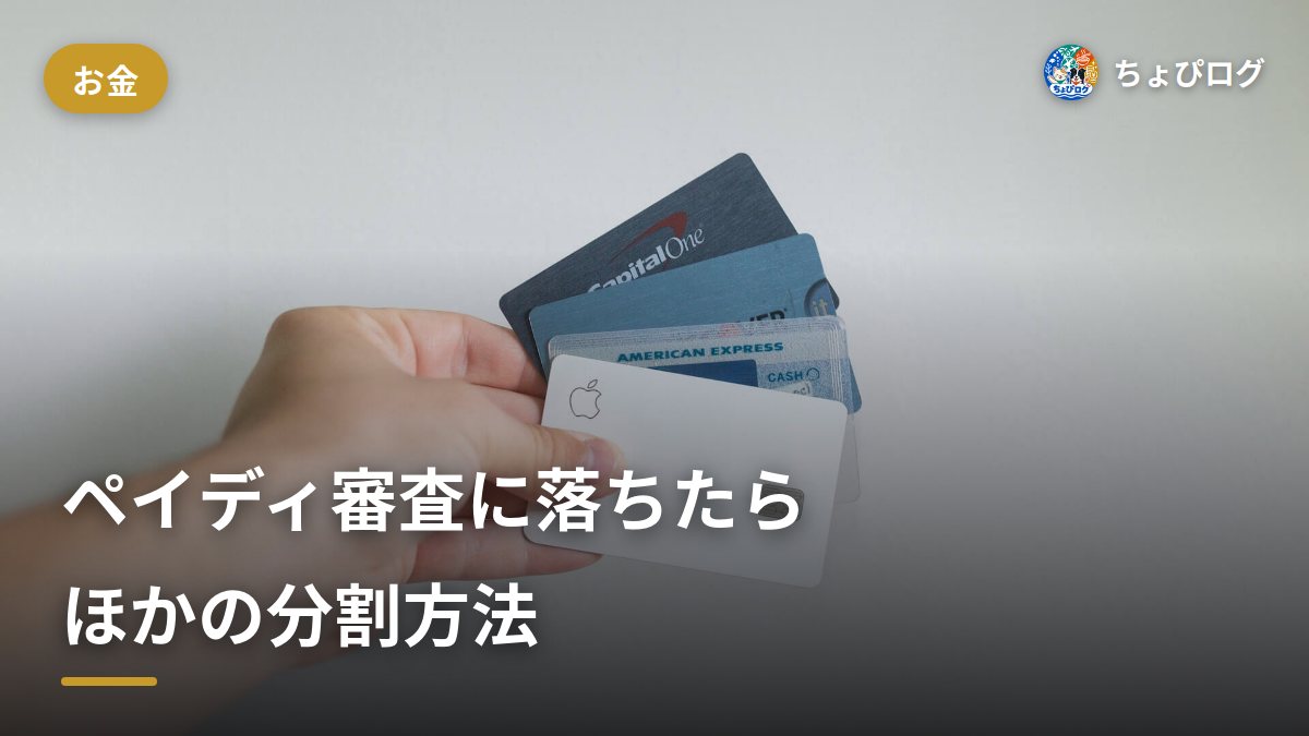ペイディあと払いプランApple専用の審査に落ちたら？使えない原因の見分け方とほかの分割方法のサムネイル