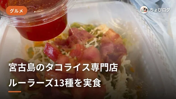 宮古島でタコライスを食べ比べ！専門店ルーラーズに行ってきたのサムネイル