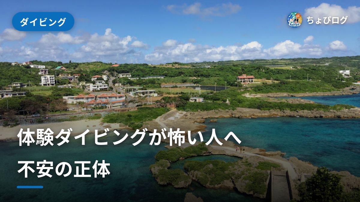 体験ダイビングが怖い…その正体と、怖さを減らす準備のサムネイル
