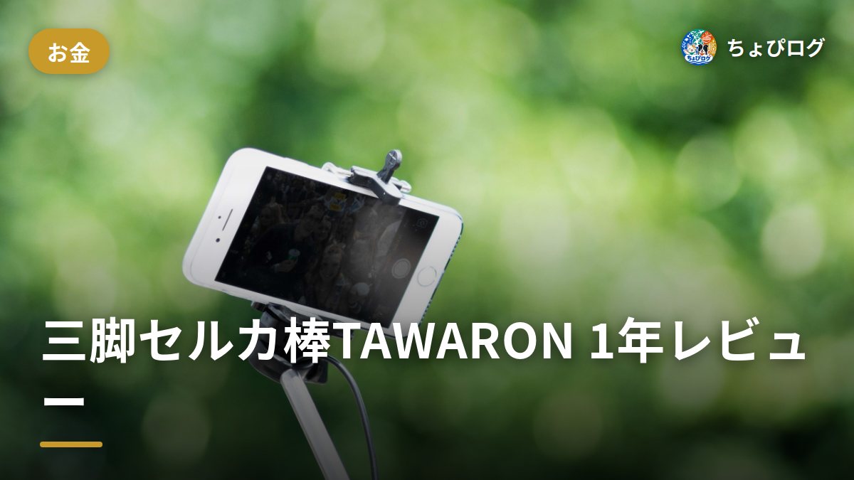 三脚セルカ棒TAWARON、1年使ってみた正直な感想のサムネイル