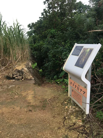 ヌドクビアブへ続く畑の中の入り口