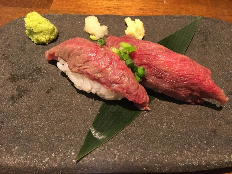 一魚一会の宮古牛握り